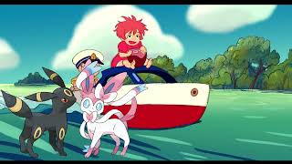 Eeveelutions sing Ponyo on the Cliff by the Sea Cover AI [upl. by Arihsa]