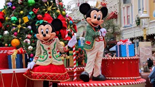 Mickeys Once Upon A Christmastime Parade 2022 Daytime FULL Show in 4K  Magic Kingdom Disney World [upl. by Marceau569]