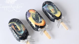 How to Make Cakesicles Tutorial  Galaxy Theme [upl. by Yeoz]