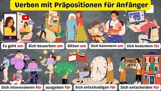 Top Verben mit Präpositionen im Alltag Präpositionen und Verben im Deutschen Wichtige Regeln A1B1 [upl. by Hilel43]