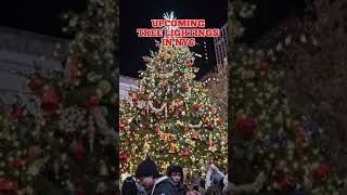 All Tree Lightings in New York City Schedule nyc christmas holiday winter free winter shorts [upl. by Yevette]