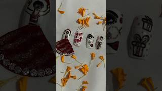 Full hand nail art shortsvideo shorts nailharmonyhaven shortvideo nails nailart short [upl. by Enellek]