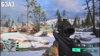 Battlefield 2042 M16A3  AK74u AK24 G3A3 distant gun sounds [upl. by Ewold]