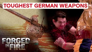 Top 7 VICIOUS German Weapons  Forged in Fire [upl. by Pittman768]