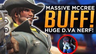 Overwatch MASSIVE McCree BUFF HUGE DVa NERF  Replays Are HERE [upl. by Okim]