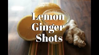 Ginger and Lemon Wellness Shots neeno’s essentials [upl. by Lampert]