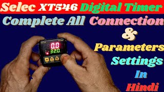 Selec Xt546 digital timer connection and programming in hindi [upl. by Aniale]