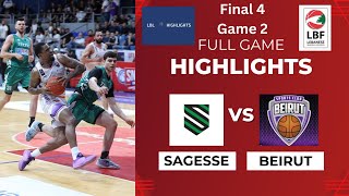 Sagesse vs Beirut Full Game Highlights Final 4 Game 2 20232024 [upl. by Alel539]