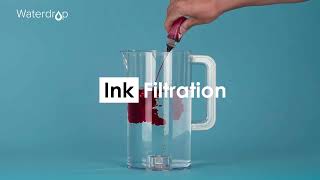 Ink Filtration Experiment with the Waterdrop Electric Pitcher [upl. by Soiritos126]