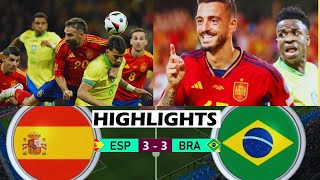 Brazil vs Spain 33 Highlights  Copa America 2024 Highlights amp Goals  1080p brazil spain [upl. by Lewellen]