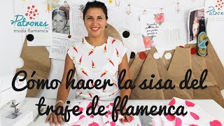 Cómo hacer la sisa del traje de flamenca cuando no tiene mangas [upl. by Eniaj]