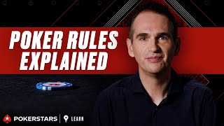 Poker Rules and Etiquette for Beginners  PokerStars Learn [upl. by Wolk962]