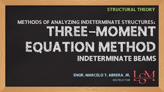 16 Three Moment Equation Method for Indeterminate Beams  Structural Theory [upl. by Enamrahs934]