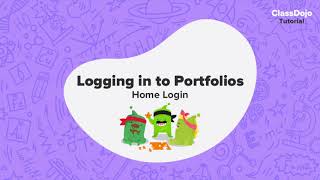 Logging in to Portfolios from Home a ClassDojo tutorial for families 🤗 [upl. by Ayhtin]