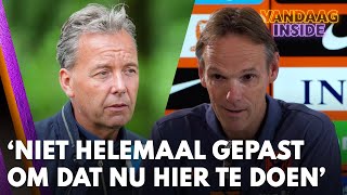 Valentijn Driessen in discussie met perschef KNVB Niet helemaal gepast om dat nu hier te doen [upl. by Rhea]