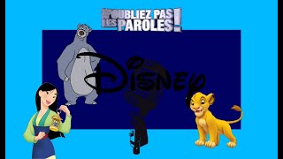 Noubliez pas les paroles  Disney 1 [upl. by Htide]