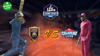 LIVE Legends Cricket Trophy  Punjab Royals vs Colombo Lions  Harbhajan Singh vs Chris Gayle [upl. by Nnylirret]