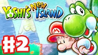 Yoshis New Island  Gameplay Walkthrough Part 2  World 2 Nintendo 3DS [upl. by Powder353]