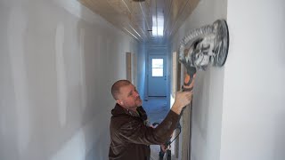 Drywall Sanding Finishing Touches With a WEN Sander [upl. by Woodhead]