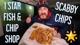 SCABBY CHIPS one star fish amp chip shop review Peterlee TASTING BRITAINS LOW STAR TAKEAWAYS [upl. by Iur477]