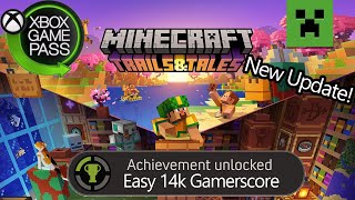 Easy 14000 Gamerscore Achievement Guide Minecraft Gamepass Xbox series xbox one pc android IOS [upl. by Fotinas]