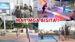 UNANG MGA BISITA NAMIN SA BAHAY BILOBILO amp ANDOKS  MAY MGA NAGENJOY SA POOL AT PLAY GROUND  ray [upl. by Colwen]