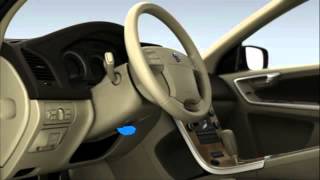 Volvo S80 V70 XC70 how to adjust the steering wheel [upl. by Namqul]