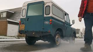 1973 Land Rover Series 3 225 diesel cold start [upl. by Gerfen409]