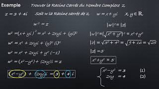 Racine Carrée dun Nombre Complexe [upl. by Krell]