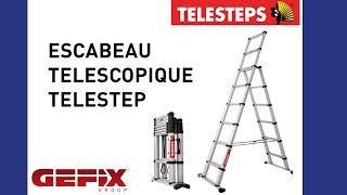 ESCABEAU TELESCOPIQUE TELESTEP by GEFIX GROUP [upl. by Verras343]