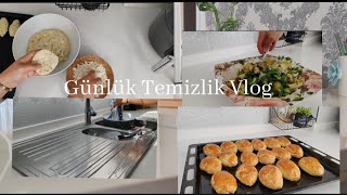 Günlük Rutin Temizlik  Dereotlu Poğaça Ve Patates Salatası cleaning daily routines motivation [upl. by Rodmur]