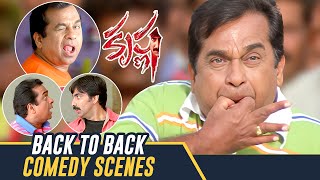 Brahmanandam Back to Back Comedy Scenes  Krishna Telugu Movie  Ravi Teja  Trisha  Brahmanandam [upl. by Amund390]