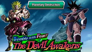 NO ITEM RUN PLANETARY DESTRUCTION STAGE 2 OF TREMBLE WITH FEAR THE DEVIL AWAKENS DBZ DOKKAN BATTLE [upl. by Zhang348]