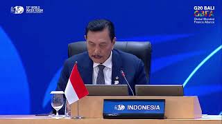 G20 Bali Global Blended Finance Alliance GBFA Marves Indonesia HE Luhut Pandjaitan [upl. by Bluh]