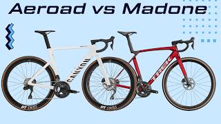 NEW CANYON AEROAD CF SLX 7 Di2 5599 vs TREK MADONE SL 6 Gen 8 5499  Head To Head [upl. by Cristiano]