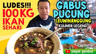 Gabus Pucung Leuwinanggung 100 Kg Ikan Ludes Sehari  Kuliner Betawi Legendaris di Depok [upl. by Ahsiened]