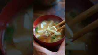 TODAYS MISO SOUP 04  ENOKI TOFU  shorts  Takoshiho Cooks Japan [upl. by Jennilee]