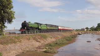 Mayflower at the Seaside on the English Riviera Express [upl. by Antonetta]