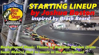 2024 Bass Pro Shops Night Race Starting Lineup Rebirth Cup Series [upl. by Nathanoj]