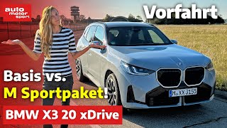 BMW X3 20 xDrive Basis vs M Sportpaket  auto motor und sport [upl. by Vanda570]