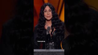 Cher NEVER gives up Cher’s speech at the 2024 Rock amp Roll Hall of Fame Induction Ceremony Cher [upl. by Atinuhs]