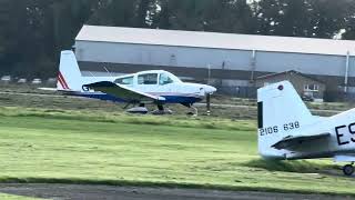 GULFSTREAM AA5B doing Touch and go at Shobdon Airfield [upl. by Akimad]