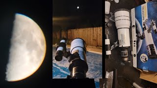 Budget Telescope in Action 60 on Model70300 [upl. by Nekial]