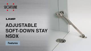 FEATURE Learn More About our ADJUSTABLE SOFTDOWN STAY NSDX  Sugatsune Global [upl. by Ahsimac]