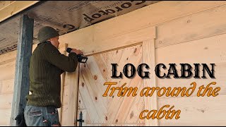 Log Cabin Renovation  Window and Door TrimTiling our Bathroom [upl. by Nnaeus]