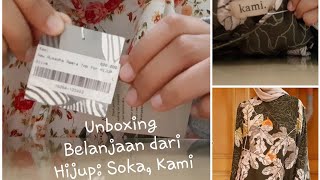 Unboxing Belanjaan dari Hijup Soka Kami Idea [upl. by Leelaj]