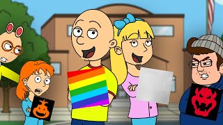 AWESOME Behavior Chart DayCaillou Gets The RAINBOW Card [upl. by Rind]