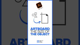 Artboard the size of the object in Adobe illustrator shorts youtubeshorts graphics design cads [upl. by Syxela]