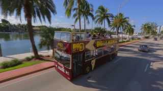 Big Bus Tours Miami  OpenTop Sightseeing Tour Video [upl. by Nerrawed]