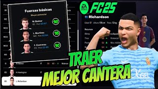 Como ENCONTRAR SUPER CANTERANOS para tu MODO CARRERA FC 25 [upl. by Nehte681]